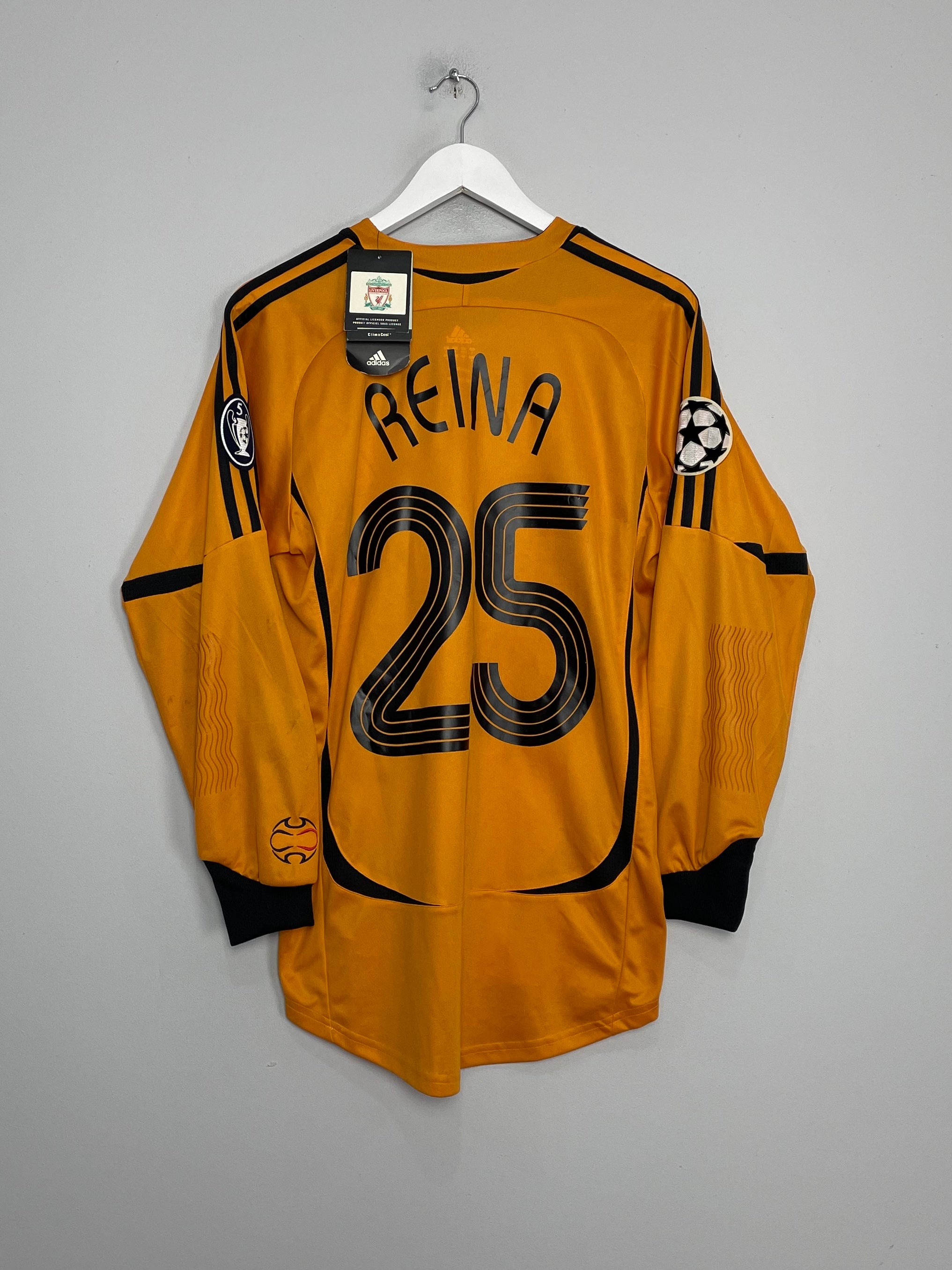 2006/07 LIVERPOOL REINA #25 *BNWT* C/L FINAL GK SHIRT (S) ADIDAS