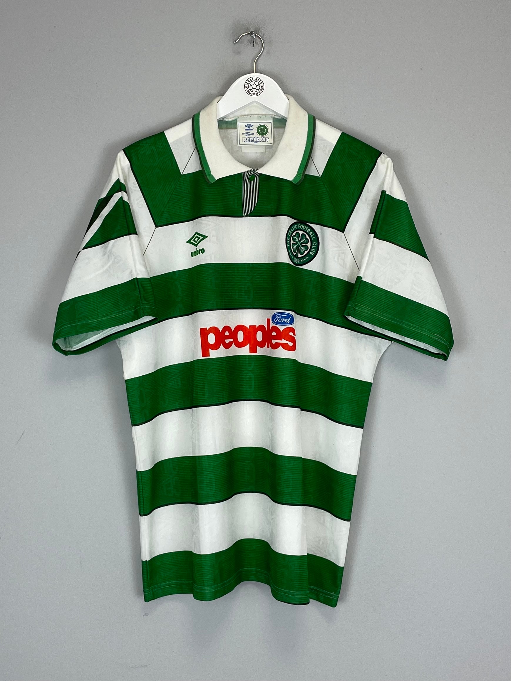 1991/92 CELTIC HOME SHIRT (XL) UMBRO