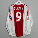 2003/04 AJAX ZLATAN #7 L/S C/L HOME SHIRT (L) ADIDAS