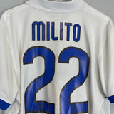 2009/10 INTER MILAN MILITO #22 AWAY SHIRT (XL) ADIDAS