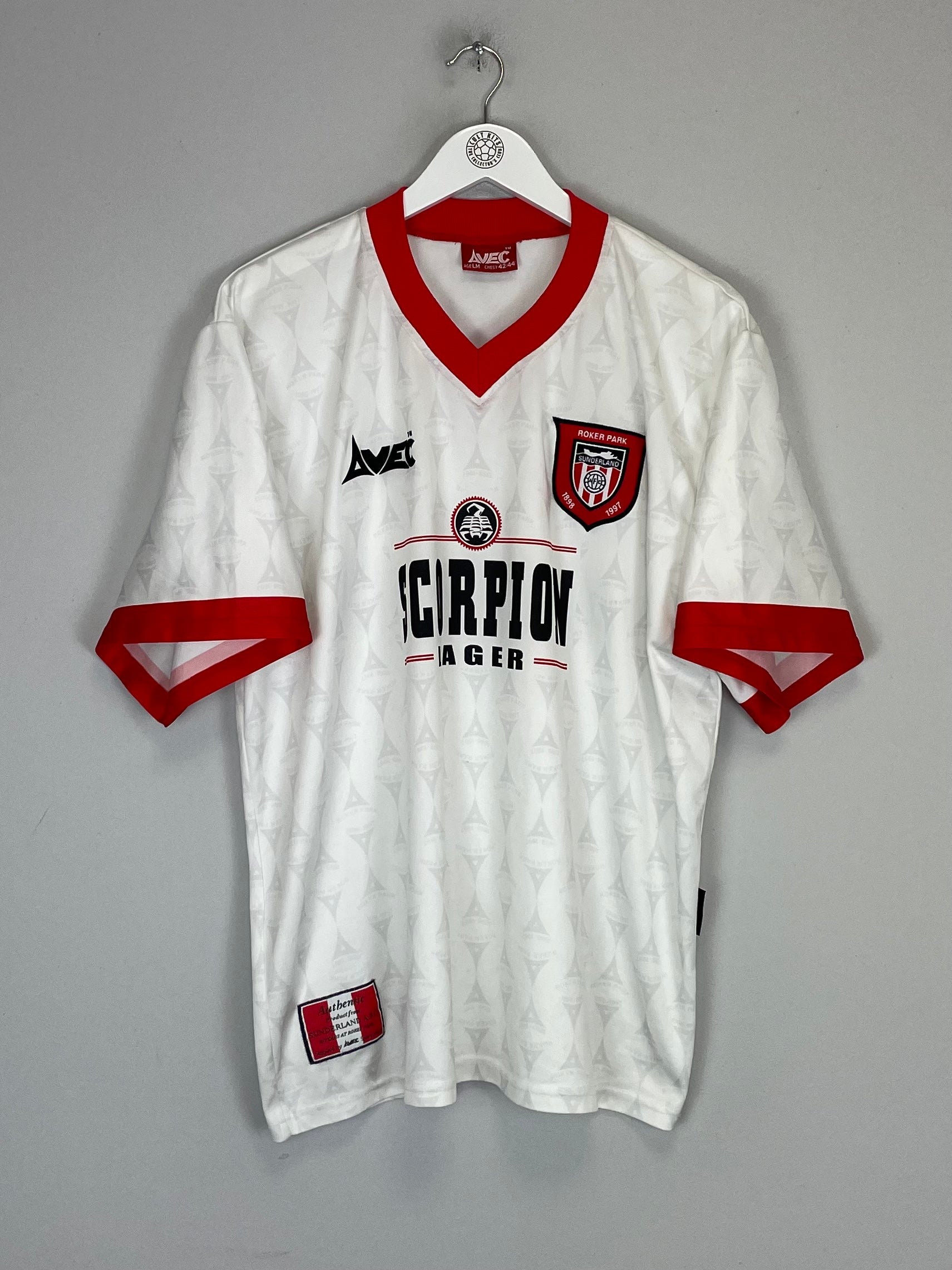 1996/97 SUNDERLAND AWAY SHIRT (L) AVEC