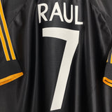 1998/99 REAL MADRID RAUL #7 AWAY SHIRT (XL) ADIDAS