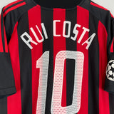 2002/03 AC MILAN RUI COSTA #10 C/L HOME SHIRT (M) ADIDAS