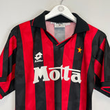 1993/94 AC MILAN HOME SHIRT (M) LOTTO