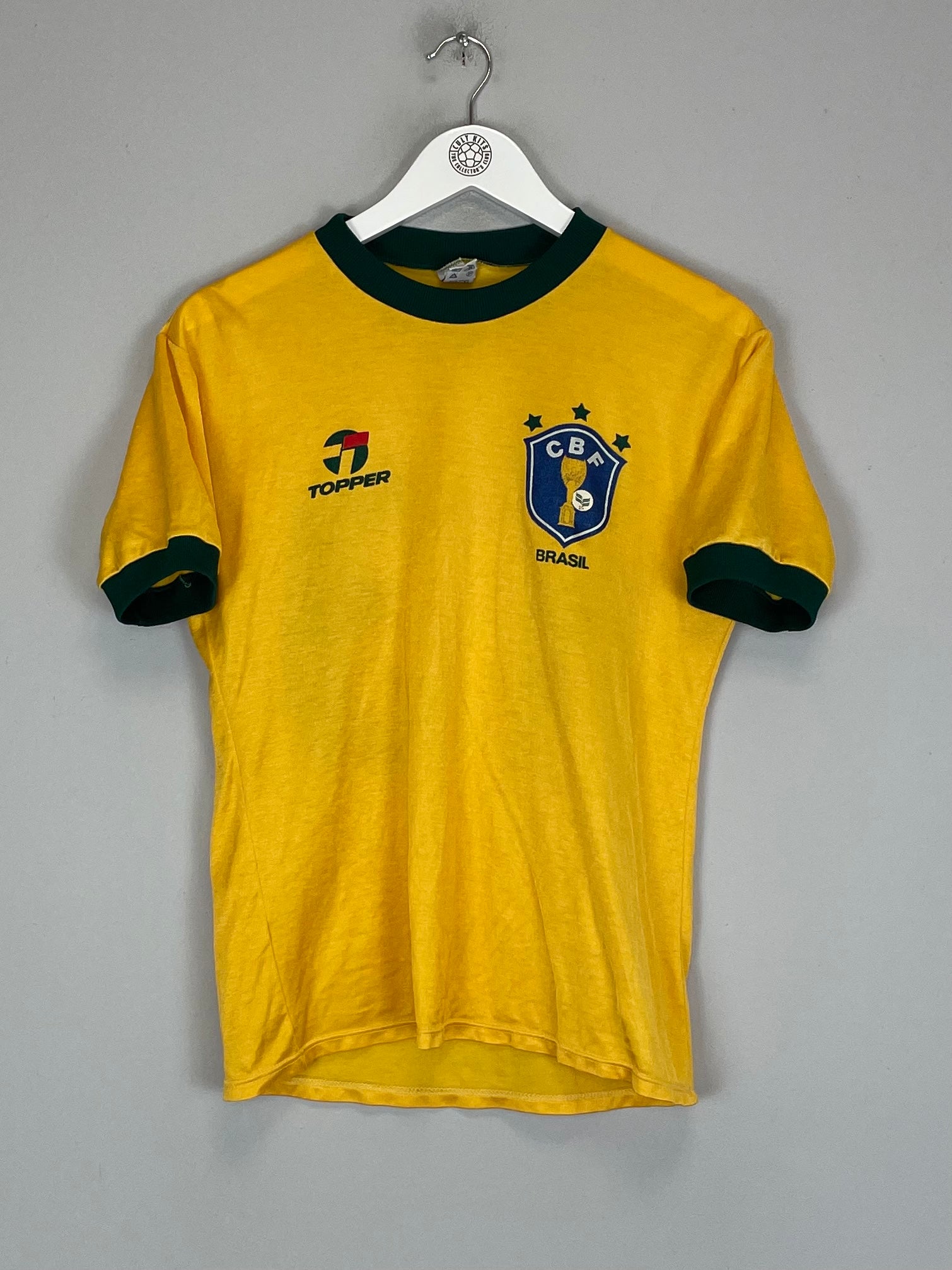 1982/85 BRAZIL HOME SHIRT (XS) TOPPER