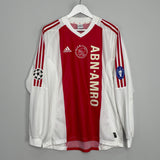 2003/04 AJAX ZLATAN #7 L/S C/L HOME SHIRT (L) ADIDAS