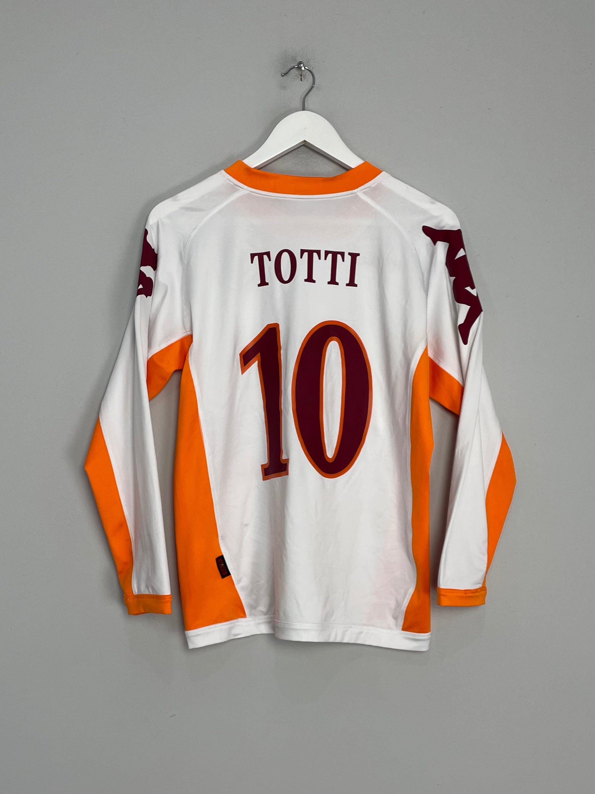 2010/11 ROMA TOTTI #10 L/S AWAY SHIRT (M) KAPPA