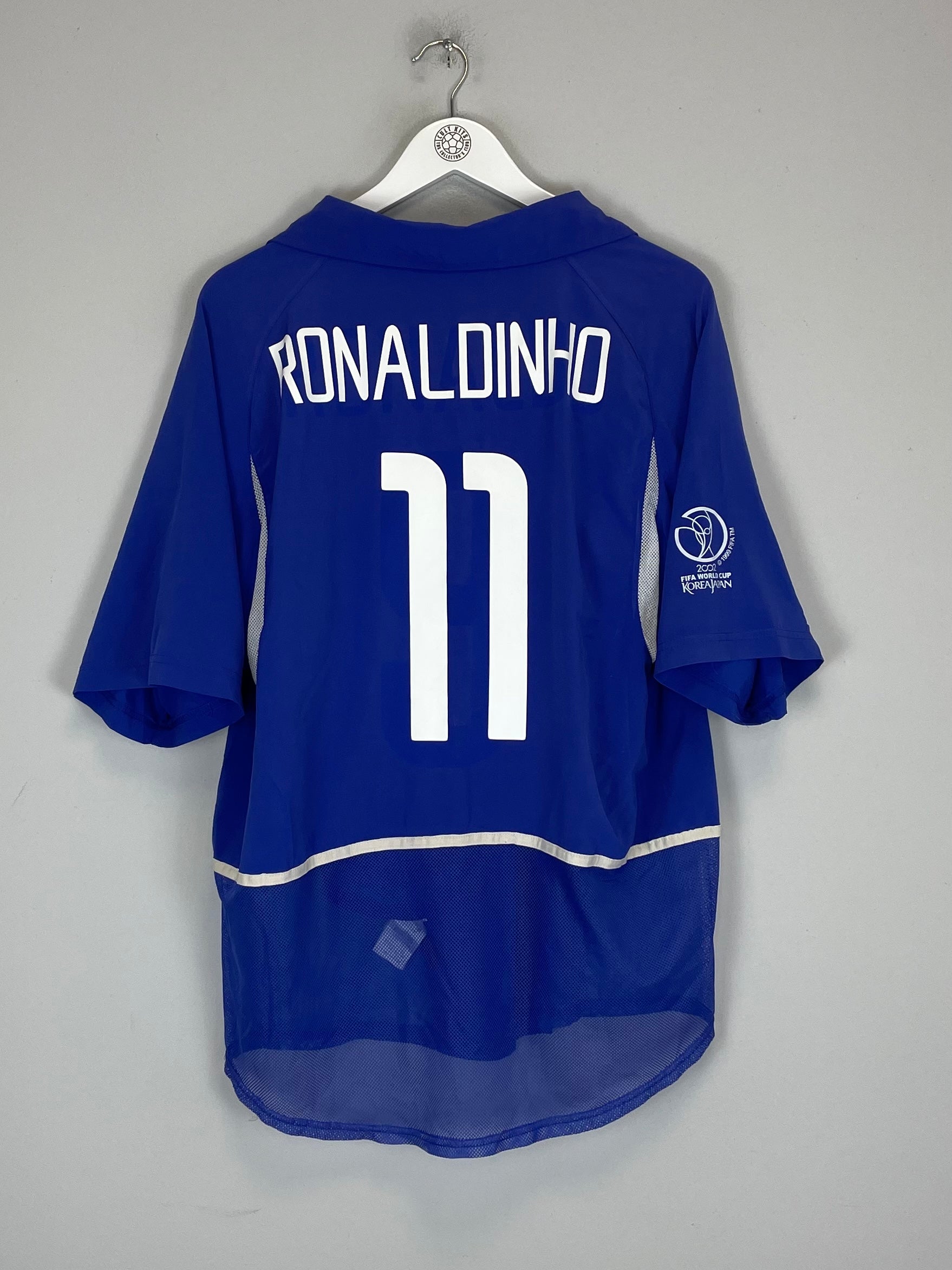 2002/04 BRAZIL RONALDINHO #11 AWAY SHIRT (L) NIKE