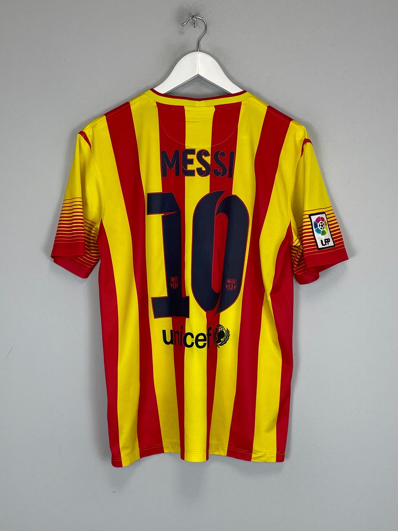 2013/14 BARCELONA MESSI #10 AWAY SHIRT (M) NIKE