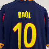 2000/02 SPAIN RAUL #10 AWAY SHIRT (XL) ADIDAS