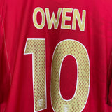 2006/08 ENGLAND OWEN #10 AWAY SHIRT (XL) UMBRO