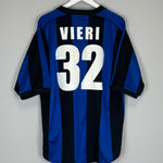 2000/01 INTER MILAN VIERI #32 HOME SHIRT (L) NIKE