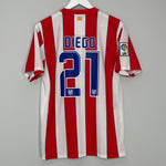 2011/12 ATLETICO MADRID DIEGO #21 HOME SHIRT (M) NIKE