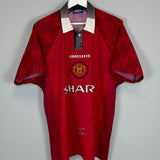 1996/98 MANCHESTER UNITED CANTONA #7 HOME SHIRT (L) UMBRO