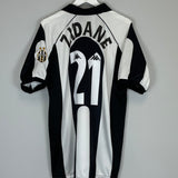 1997/98 JUVENTUS ZIDANE #21 HOME SHIRT (XL) KAPPA