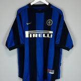 2000/01 INTER MILAN VIERI #32 HOME SHIRT (L) NIKE