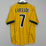 2000/01 CELTIC LARSSON #7 AWAY SHIRT (L) UMBRO