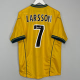 2000/01 CELTIC LARSSON #7 AWAY SHIRT (L) UMBRO