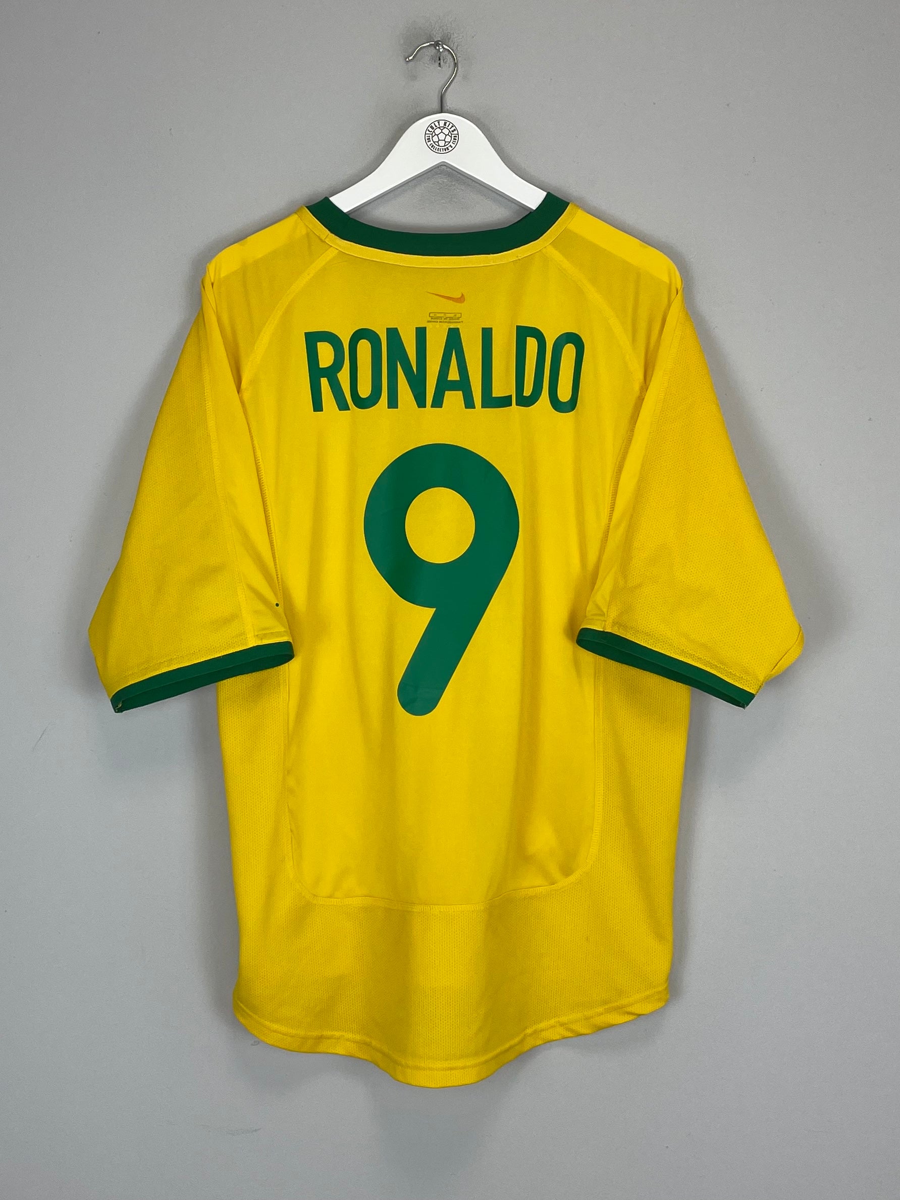 2000/02 BRAZIL RONALDO #9 HOME SHIRT (XL) NIKE