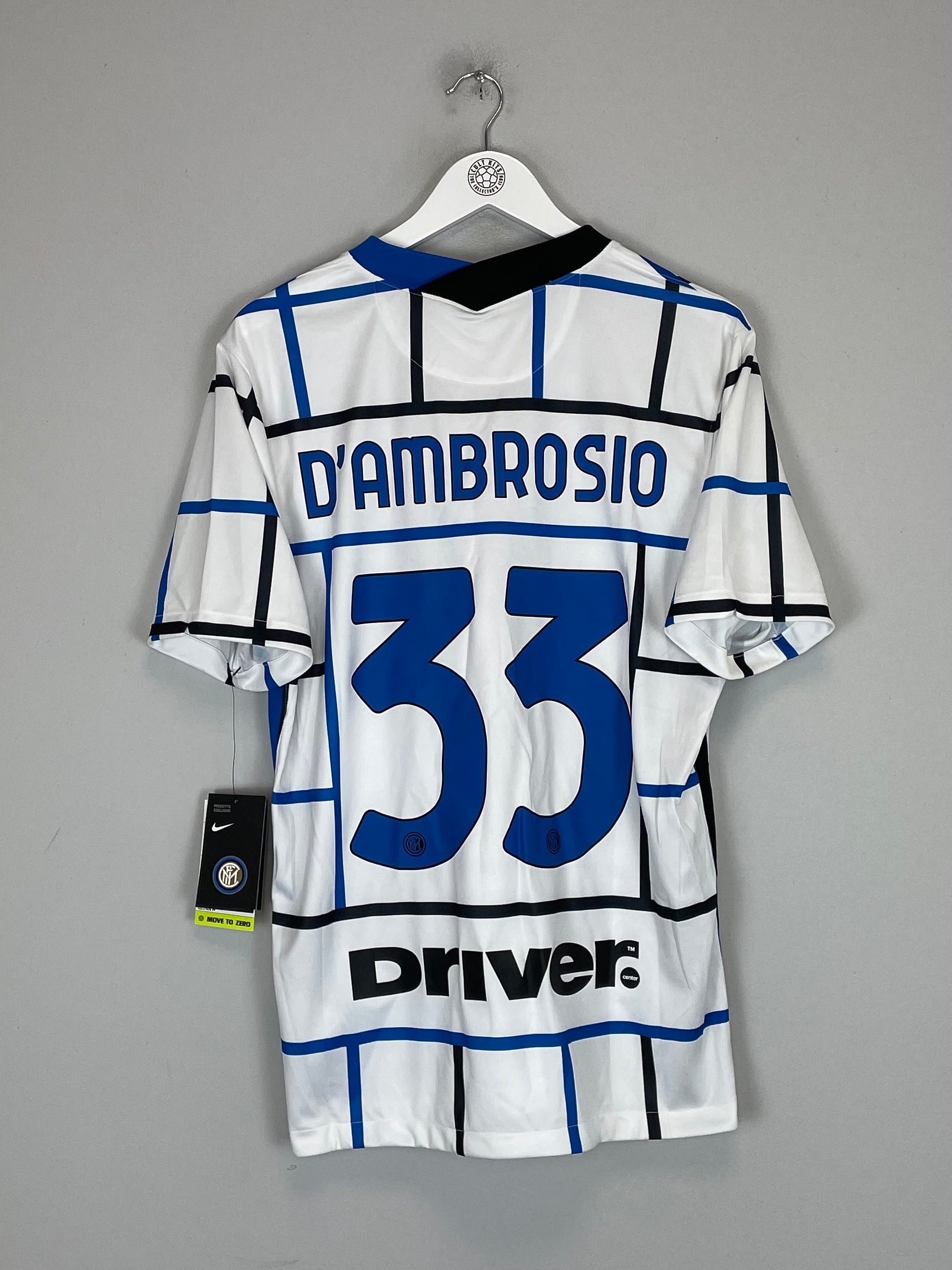 2020/21 INTER MILAN D'AMBROSIO #33 *BNWT* AWAY SHIRT (L) NIKE