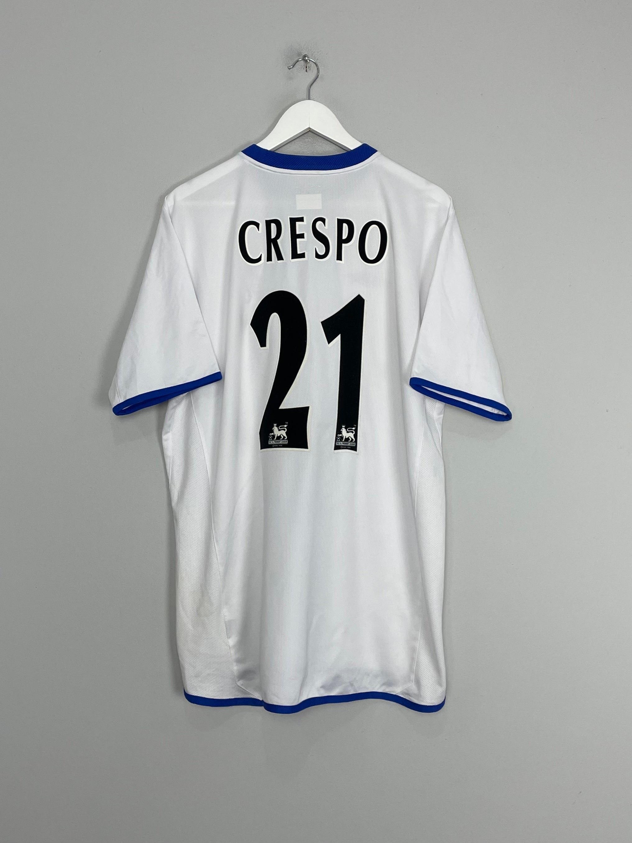 2003/05 CHELSEA CRESPO #21 AWAY SHIRT (XL) UMBRO