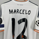 2013/14 REAL MADRID MARCELO #12 *C/L FINAL* HOME SHIRT (M) ADIDAS