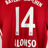 2016/17 BAYERN MUNICH ALONSO #14 HOME SHIRT (L) ADIDAS