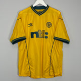 2000/01 CELTIC LARSSON #7 AWAY SHIRT (L) UMBRO