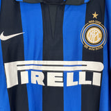 2007/08 INTER MILAN FIGO #7 *CENTENARY* HOME SHIRT (M) NIKE