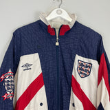 1990/92 ENGLAND TRACK JACKET (M) UMBRO