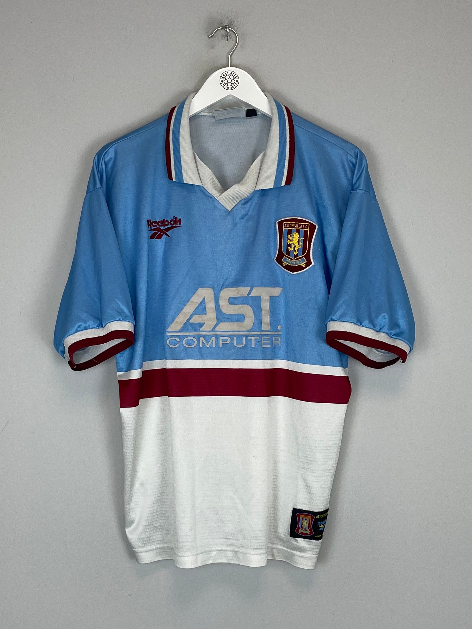 1997/98 ASTON VILLA AWAY SHIRT (L) REEBOK