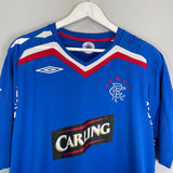 2006/07 RANGERS HOME SHIRT (XL) UMBRO