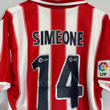 2003/04 ATLETICO MADRID SIMEONE #14 *BNWT* HOME SHIRT (M) NIKE