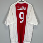 2002/04 AJAX ZLATAN #9 HOME SHIRT (XXL) ADIDAS