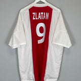 2002/04 AJAX ZLATAN #9 HOME SHIRT (XXL) ADIDAS