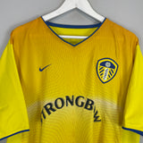 2002/03 LEEDS UNITED RADEBE #5 AWAY SHIRT (XL) NIKE