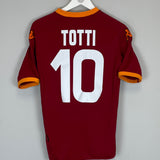 2007/08 ROMA TOTTI #10 HOME SHIRT (M) KAPPA