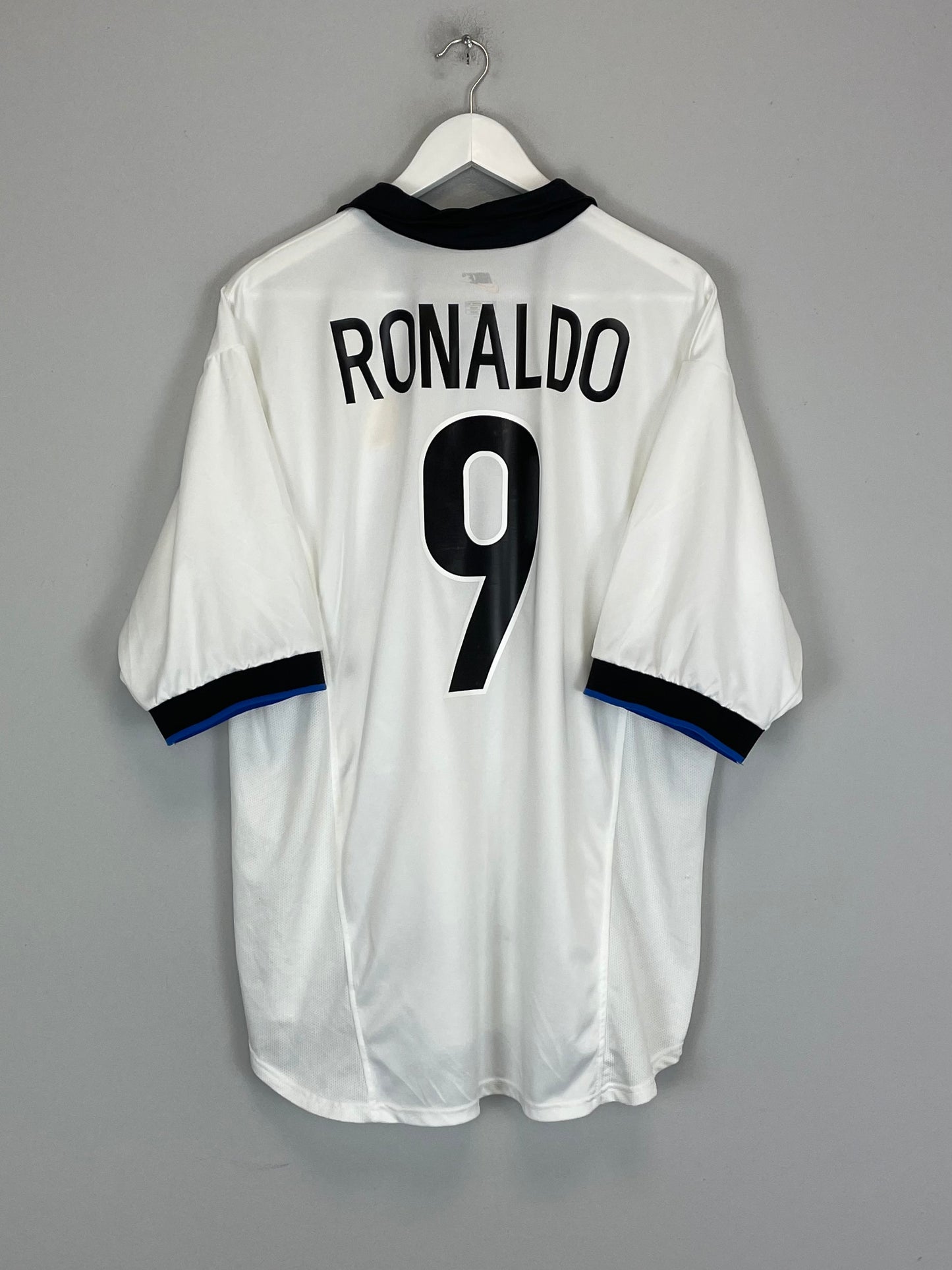 1998/99 INTER MILAN RONALDO #9 AWAY SHIRT (XL) NIKE