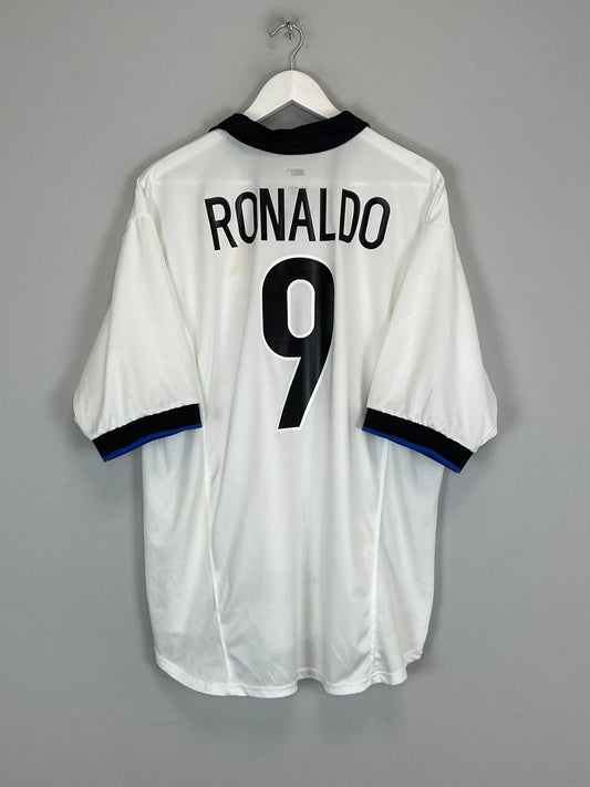 1998/99 INTER MILAN RONALDO #9 AWAY SHIRT (XL) NIKE