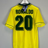 1994/96 BRAZIL RONALDO #20 *BNWT* HOME SHIRT (M) UMBRO