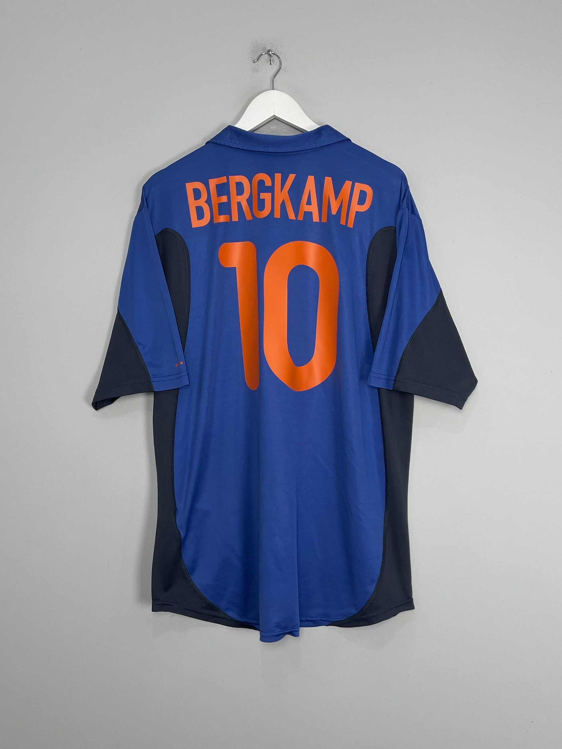 2000/02 NETHERLANDS BERGKAMP #10 AWAY SHIRT (XL) NIKE