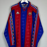 1995/97 BARCELONA RONALDO #9 L/S HOME SHIRT (XL) KAPPA