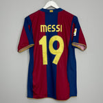 2007/08 BARCELONA MESSI #19 HOME SHIRT (M) NIKE