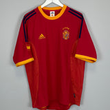 2002/04 SPAIN RAUL #7 HOME SHIRT (L) ADIDAS