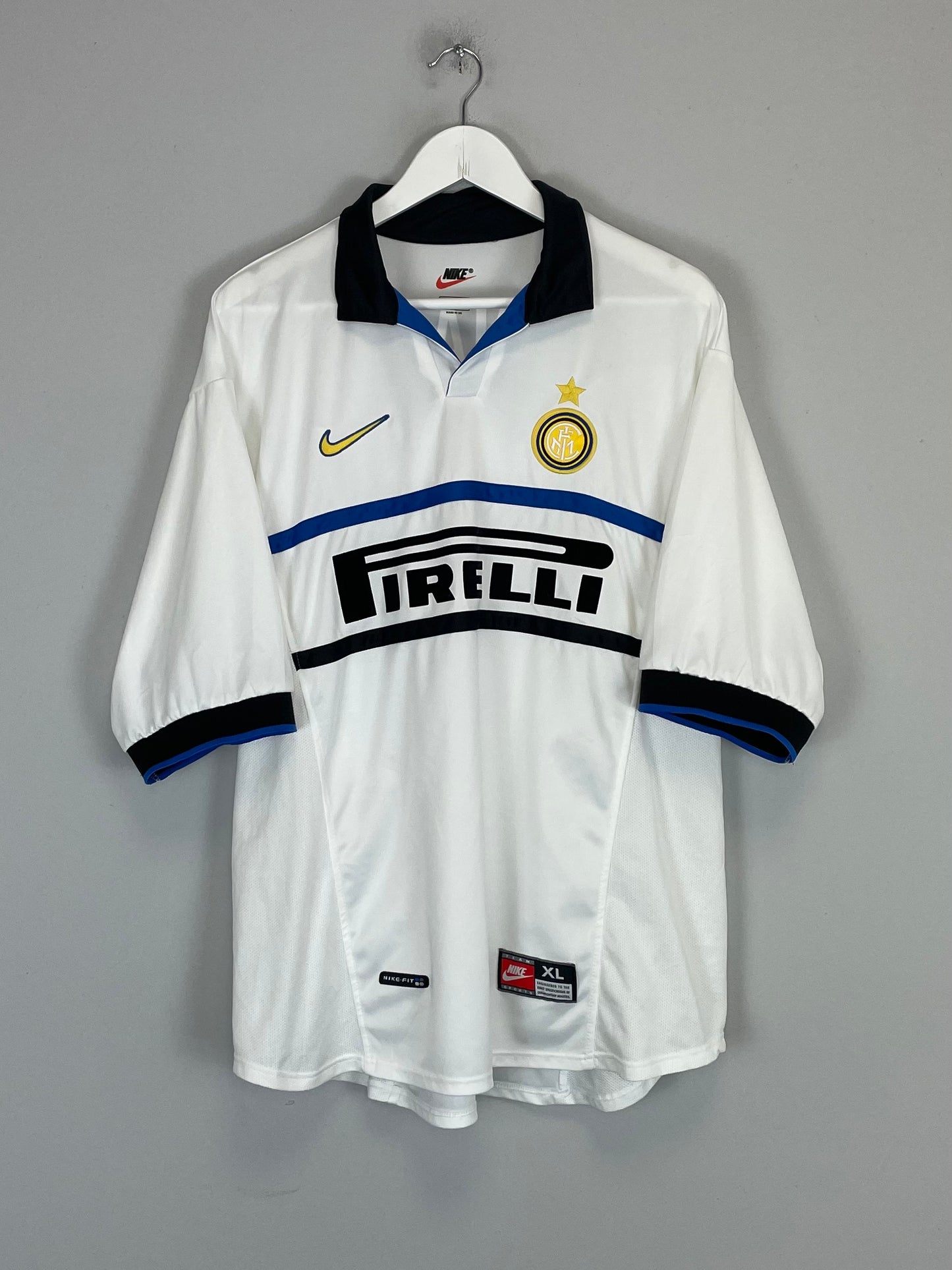 1998/99 INTER MILAN RONALDO #9 AWAY SHIRT (XL) NIKE