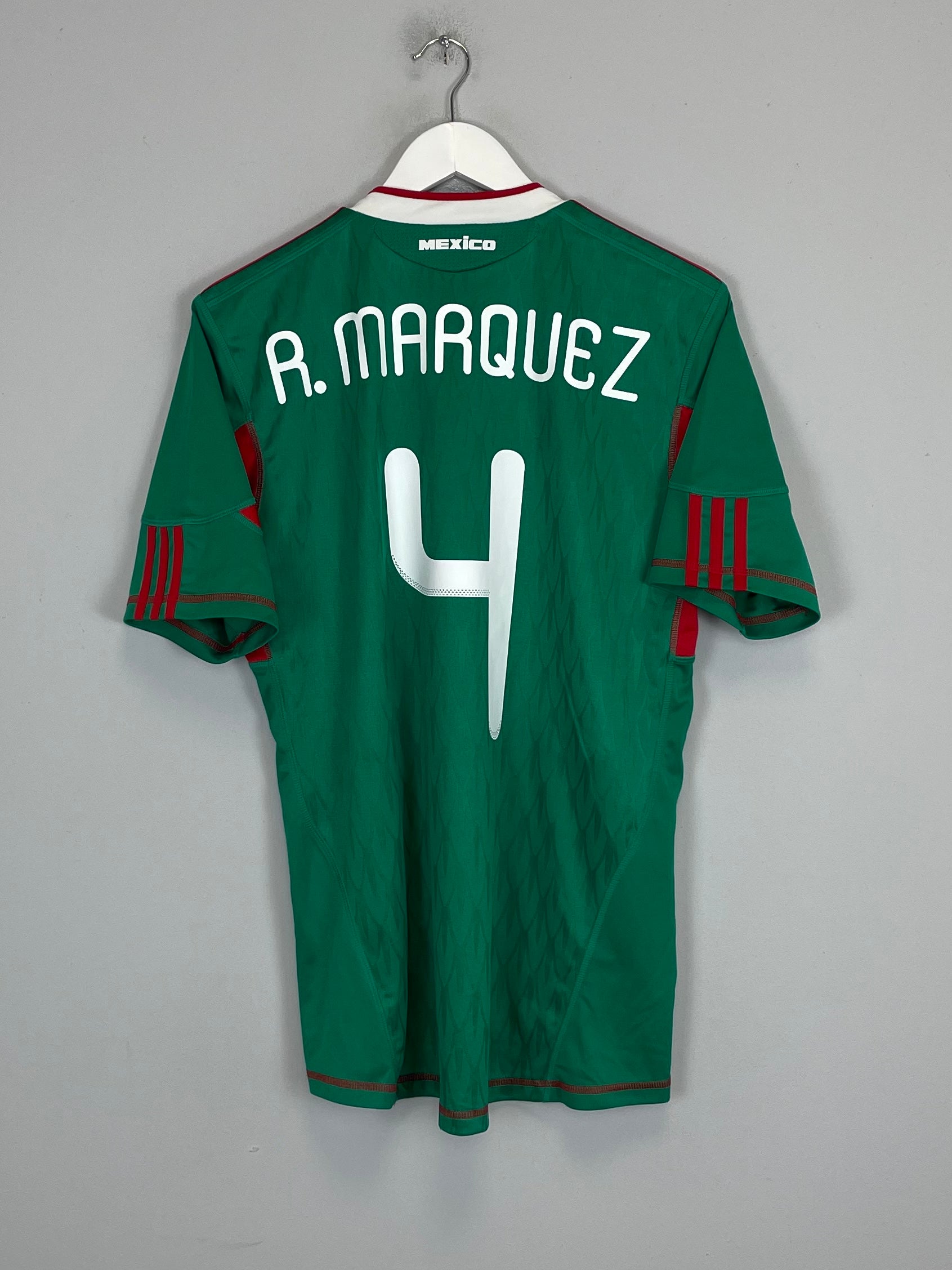 2010/11 MEXICO R.MARQUEZ #4 HOME SHIRT (M) ADIDAS