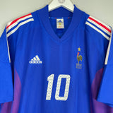 2002/04 FRANCE ZIDANE #10 HOME SHIRT (XL) ADIDAS