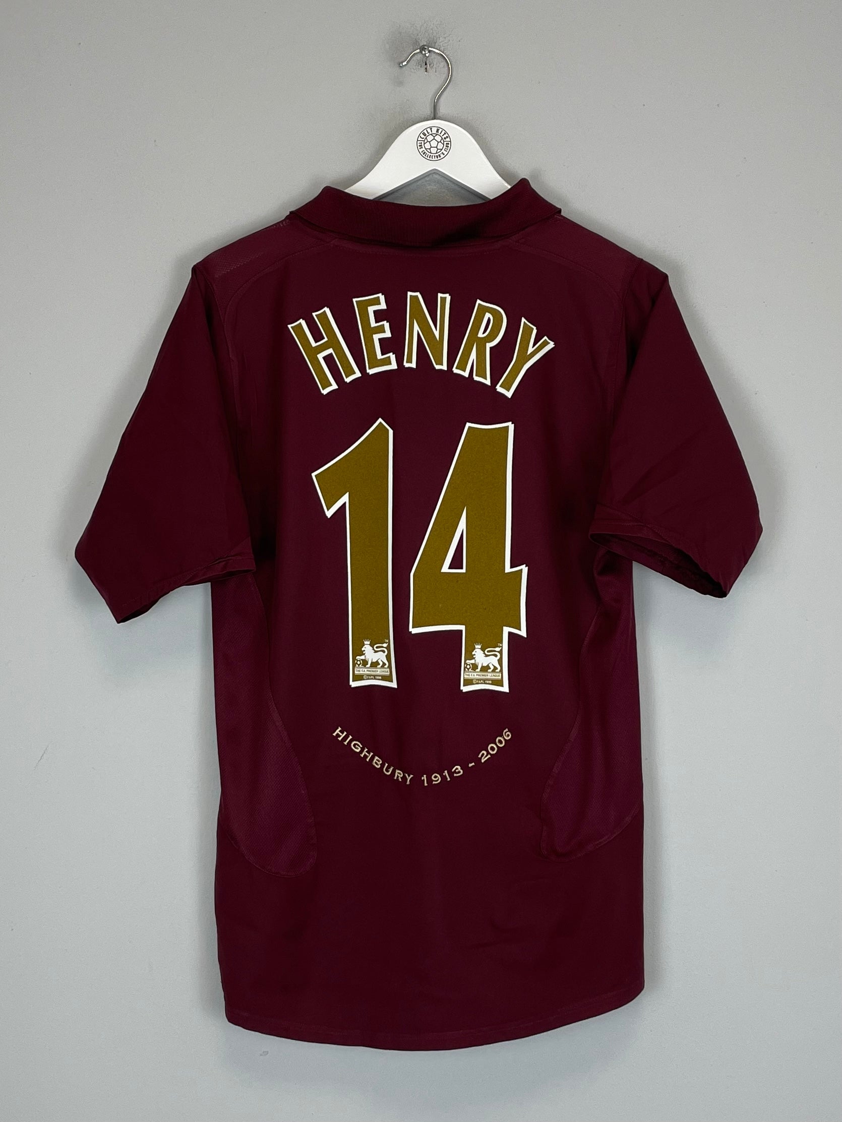 2005/06 ARSENAL HENRY #14 HOME SHIRT (M) NIKE