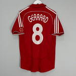 2006/08 LIVERPOOL GERRARD #8 HOME SHIRT (M) ADIDAS