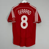 2006/08 LIVERPOOL GERRARD #8 HOME SHIRT (M) ADIDAS